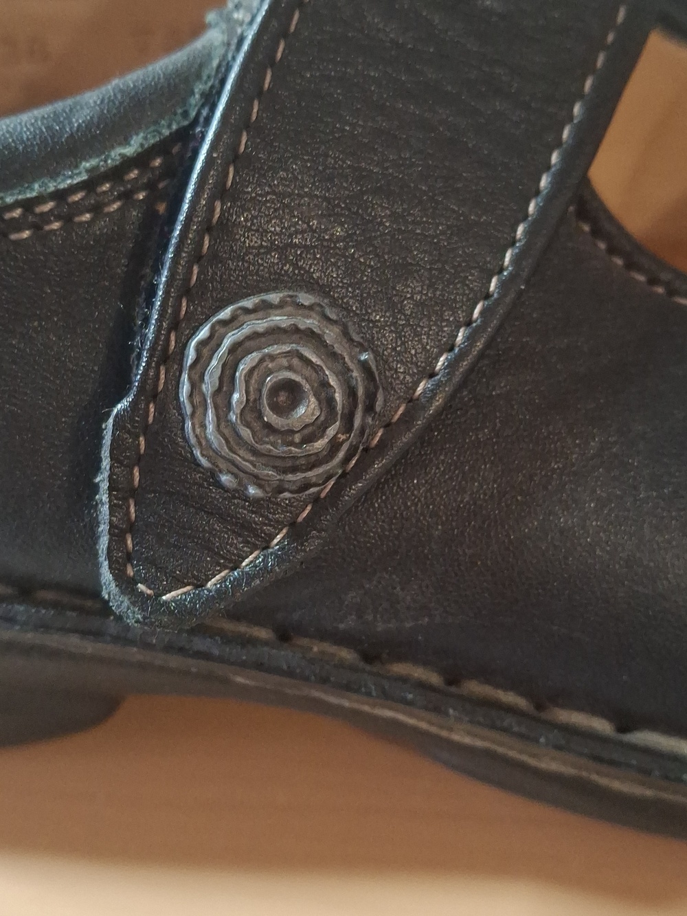 Finn Comfort Newport 2527 Black Leather Mary Jane Shoes Sz 38 / 7-7.5 - Picture 11 of 13